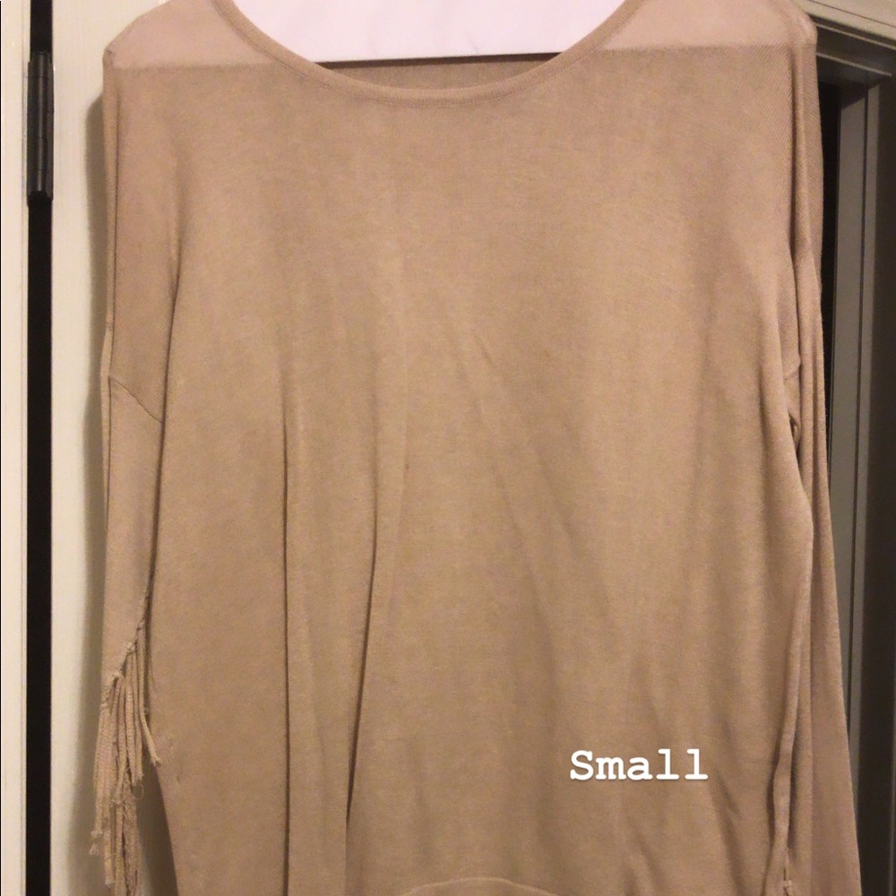 Long sleeve cream sweater